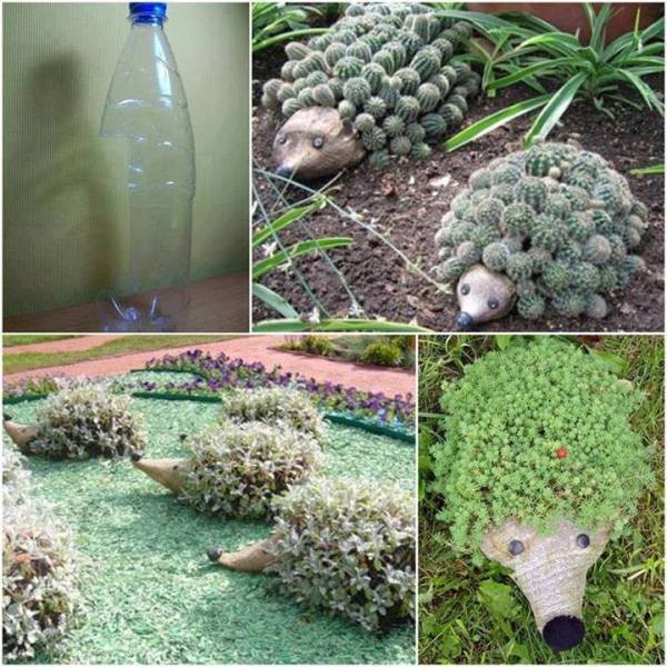 Поделки для сада огорода из пластиковых бутылок 