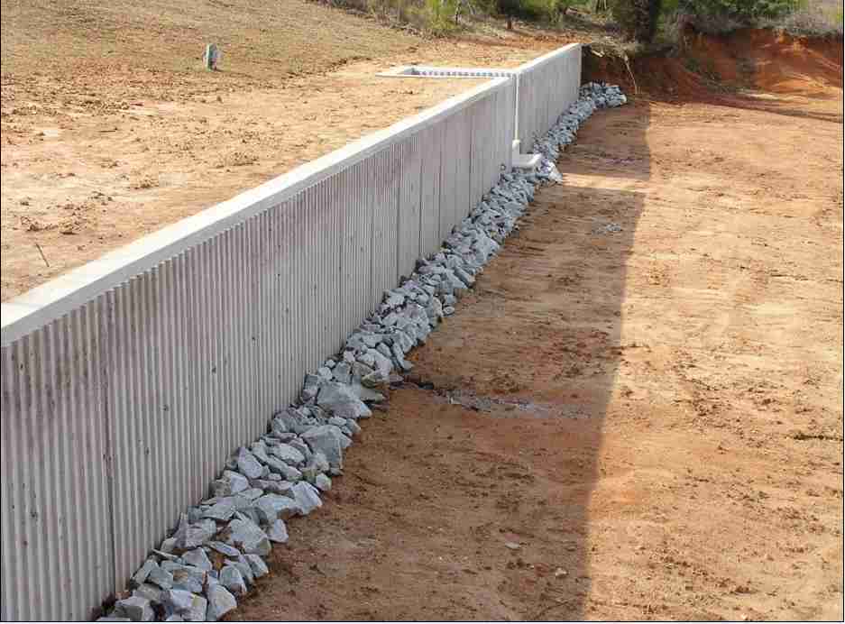 Подпорная стенка из бетона своими руками
